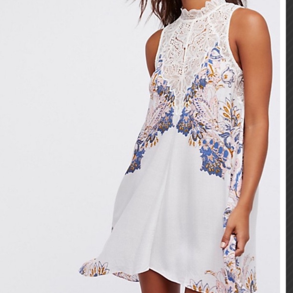 Free people Marsha dress  lace and floral